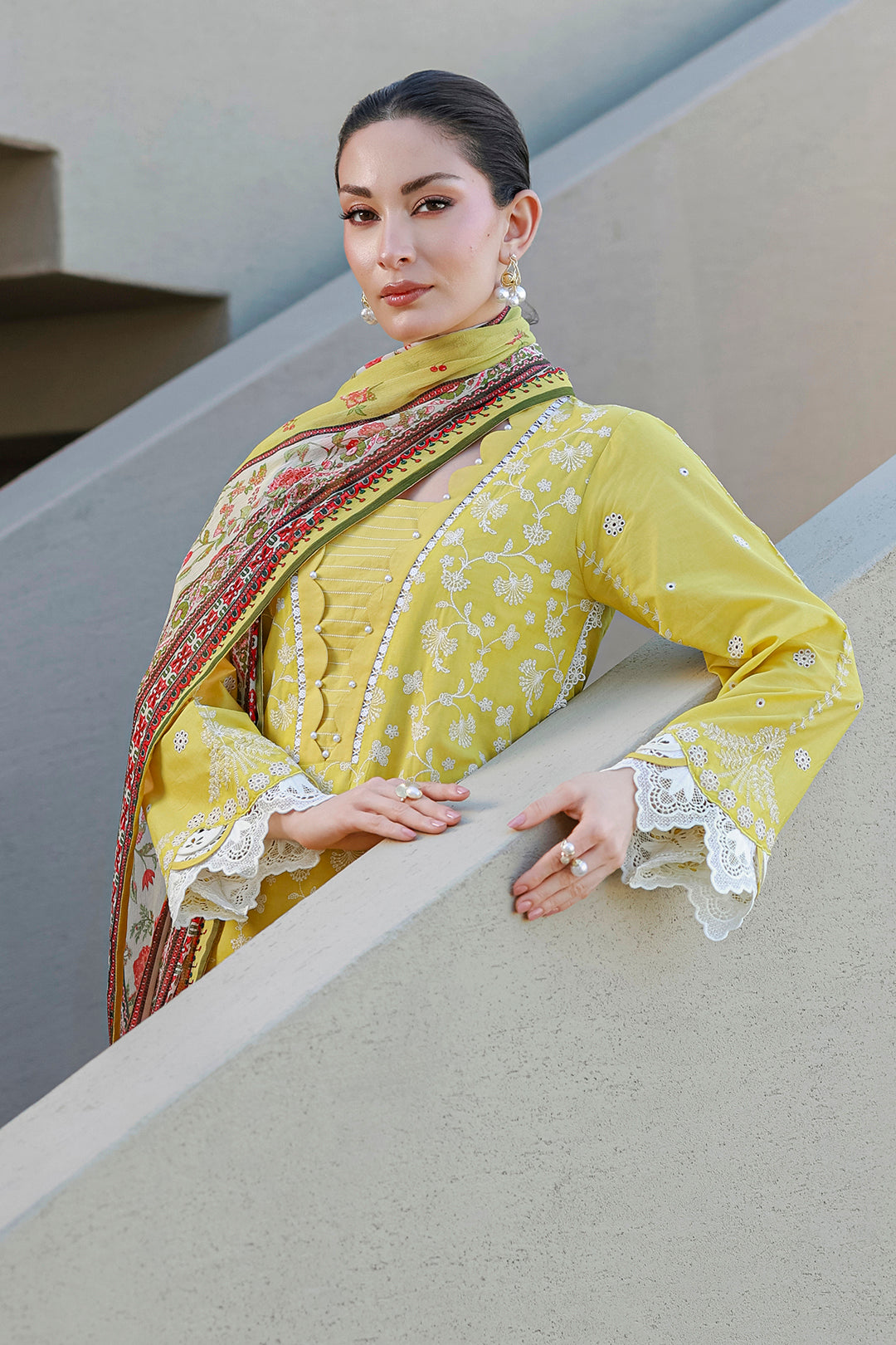 Embroidered Shirt Shalwar Dupatta - 4087