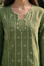 Embroidered Shirt Shalwar Dupatta - 4090