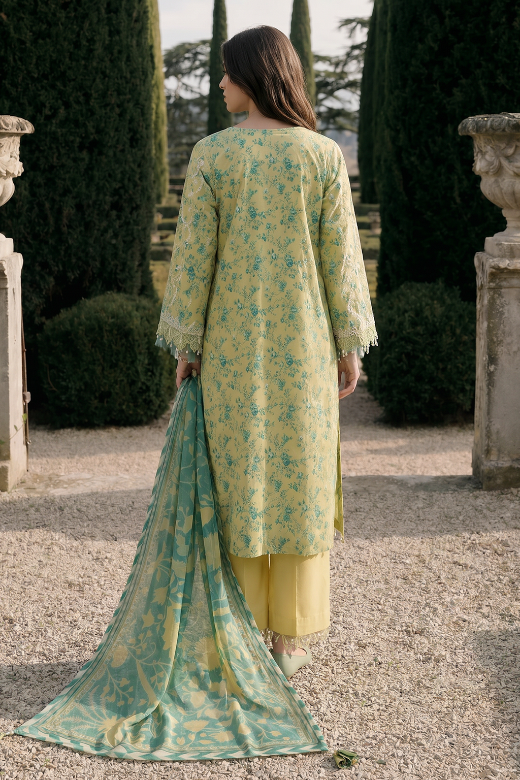Embroidered Shirt Shalwar Dupatta - 4091