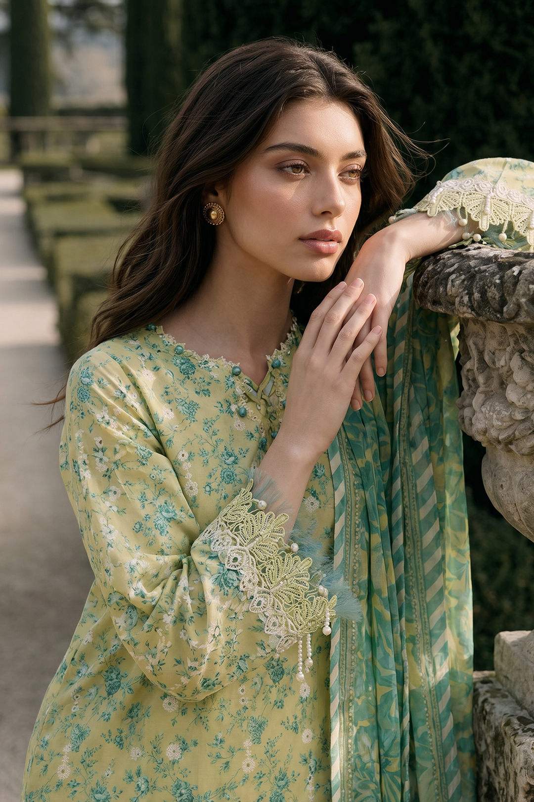 Embroidered Shirt Shalwar Dupatta - 4091