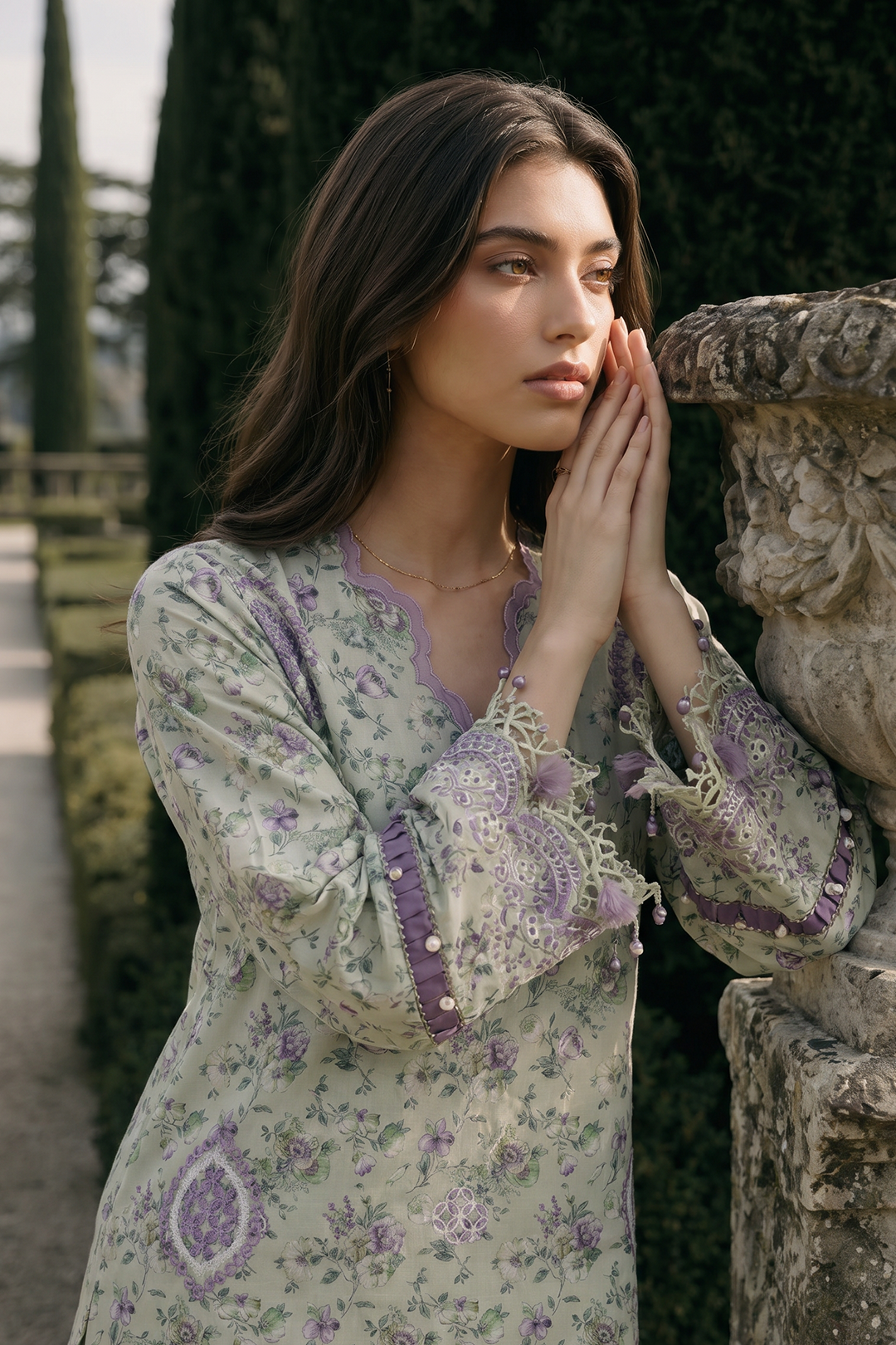 Embroidered Shirt Shalwar Dupatta - 4092
