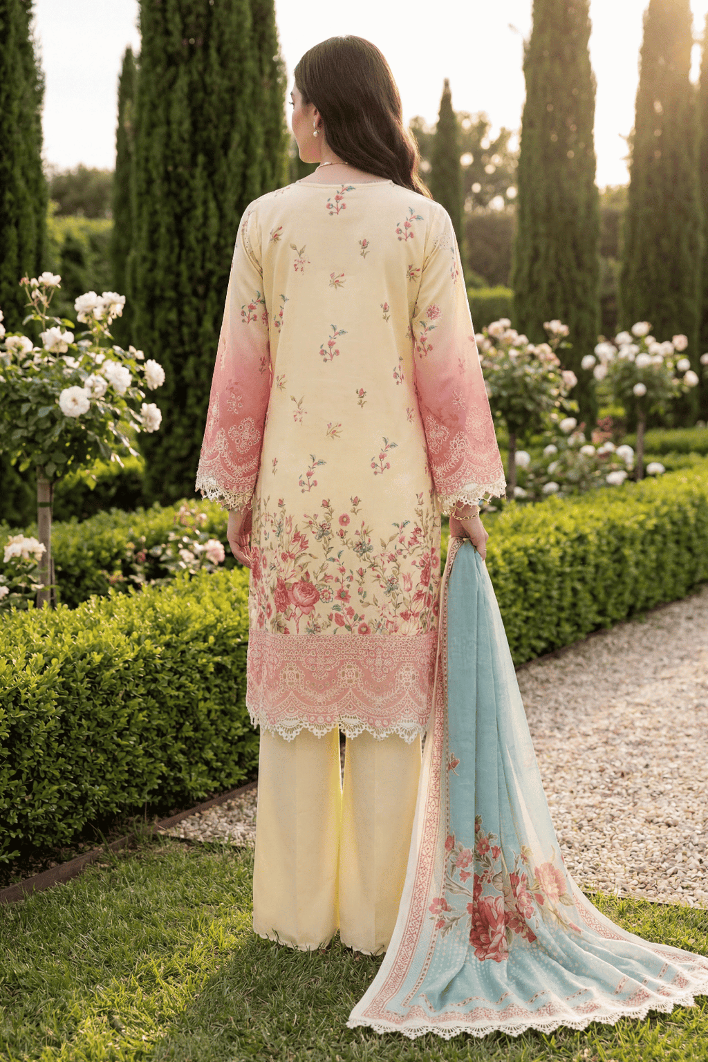 Embroidered Shirt Shalwar Dupatta - 4094