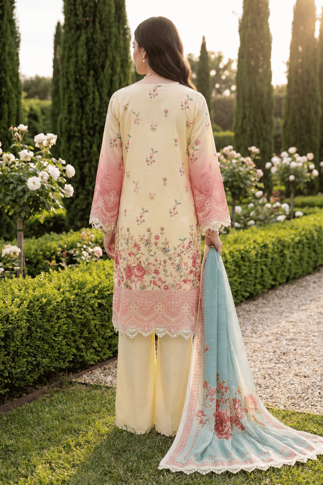 Embroidered Shirt Shalwar Dupatta - 4094