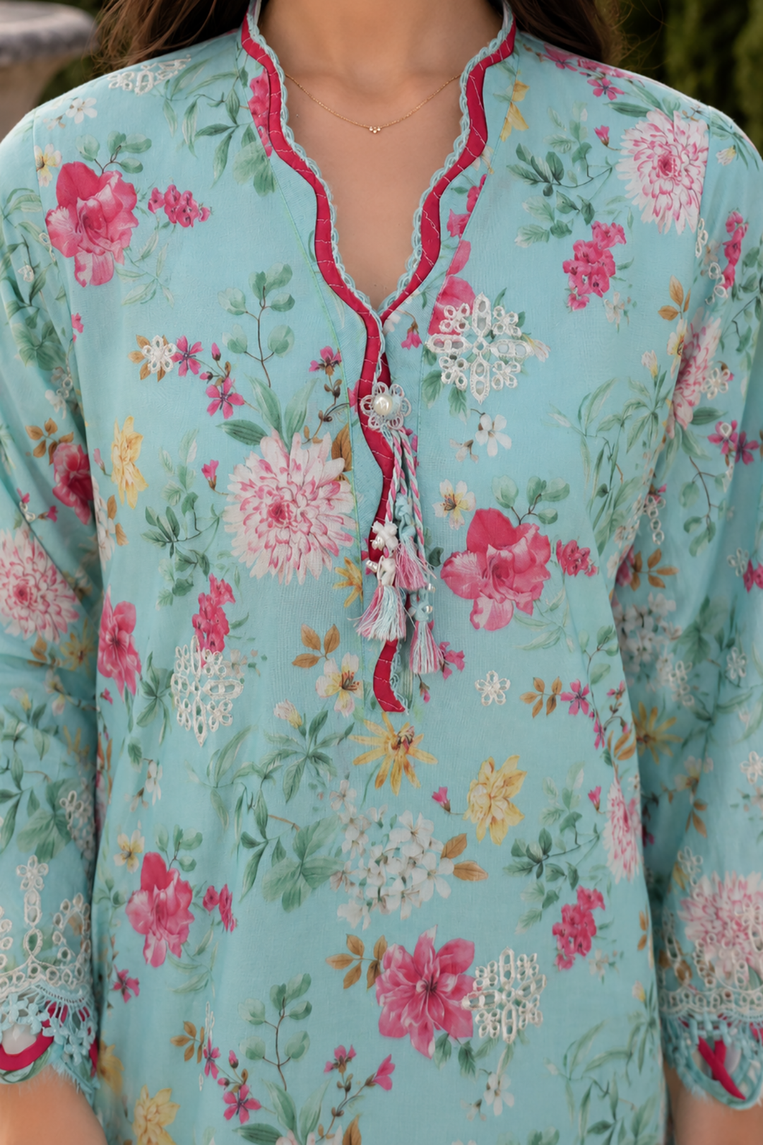 Embroidered Shirt Shalwar Dupatta - 4095