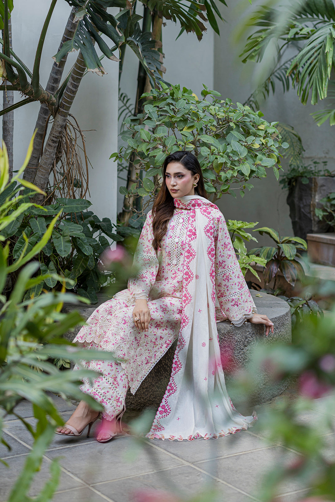 Embroidered Shirt Shalwar Dupatta - 4096