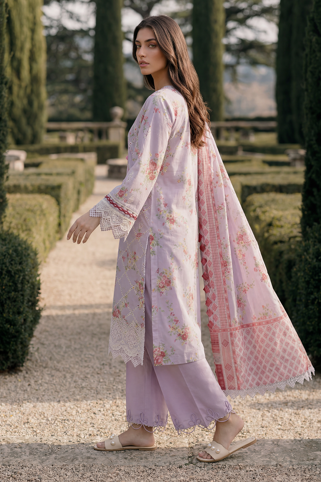 Embroidered Shirt Shalwar Dupatta - 4097