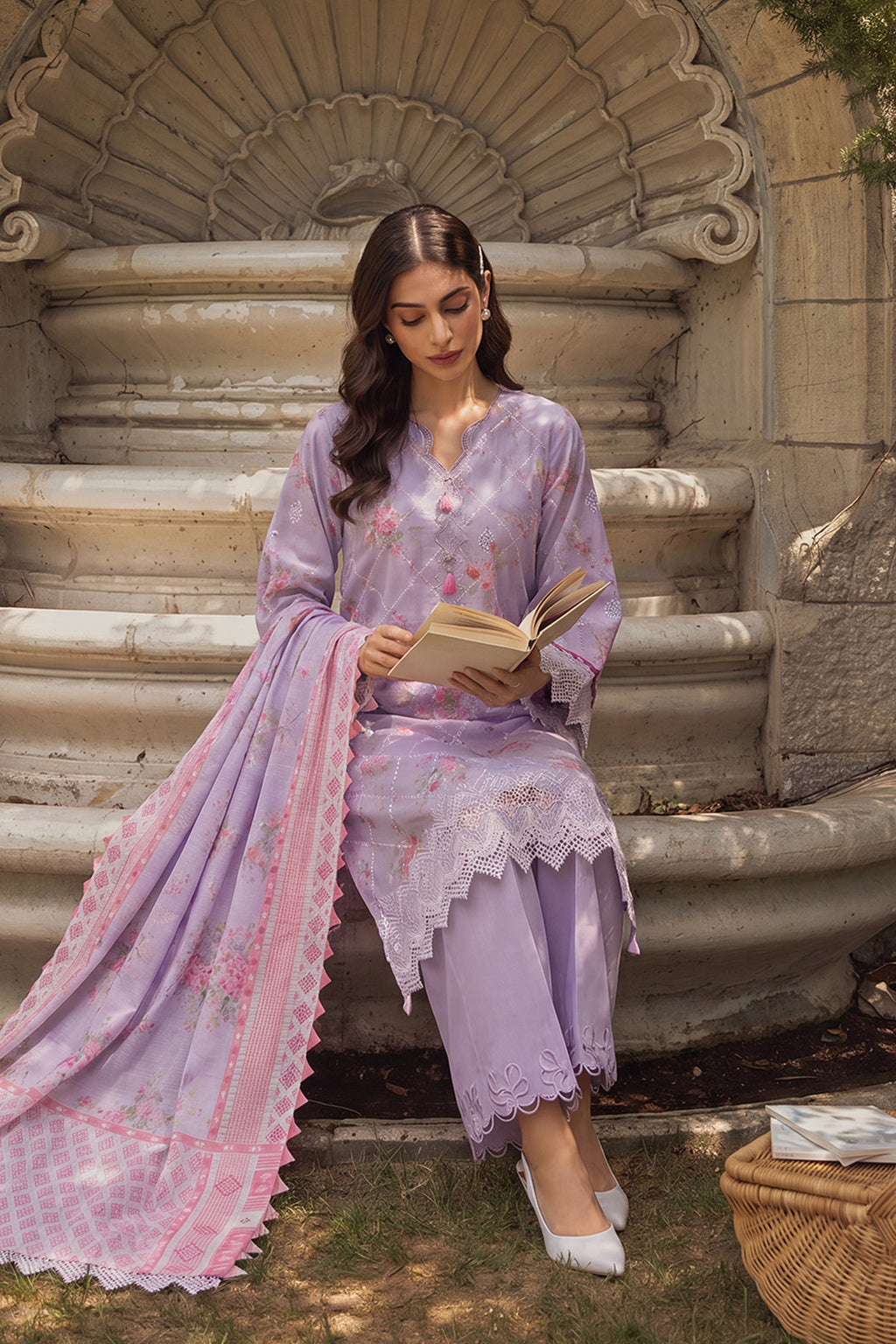 Embroidered Shirt Shalwar Dupatta - 4097