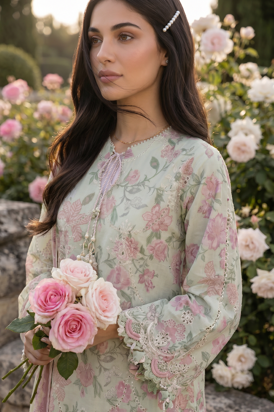 Embroidered Shirt Shalwar Dupatta - 4098
