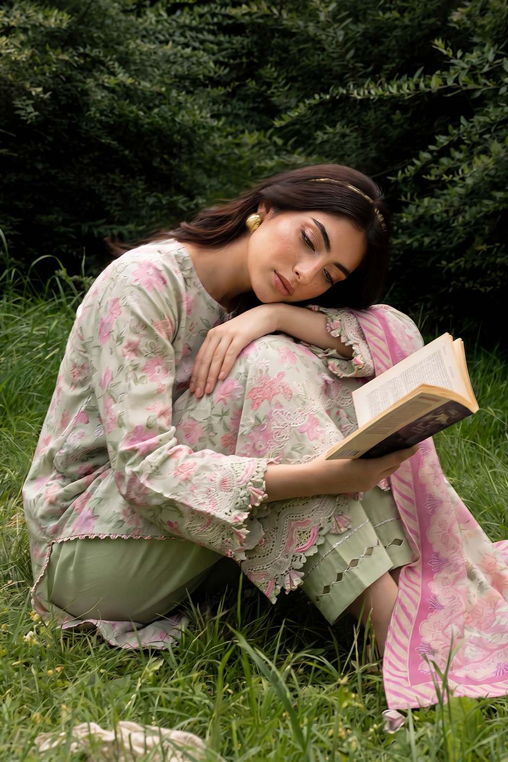 Embroidered Shirt Shalwar Dupatta - 4098
