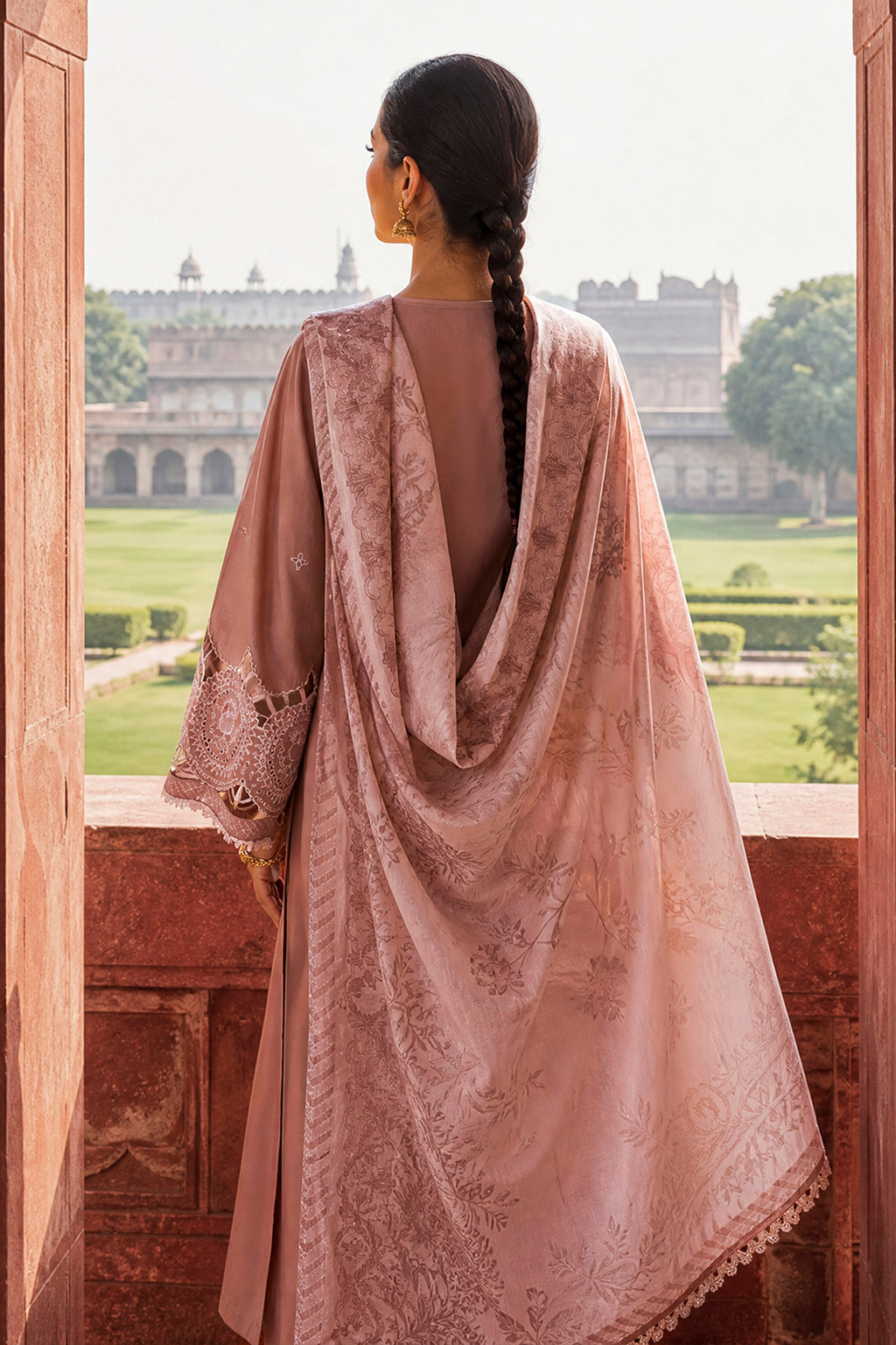 Embroidered Shirt Shalwar Dupatta - 4099