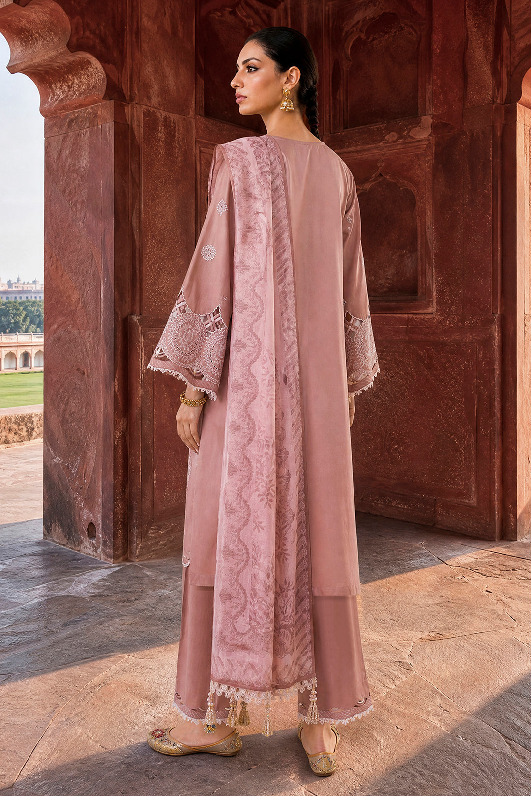Embroidered Shirt Shalwar Dupatta - 4099