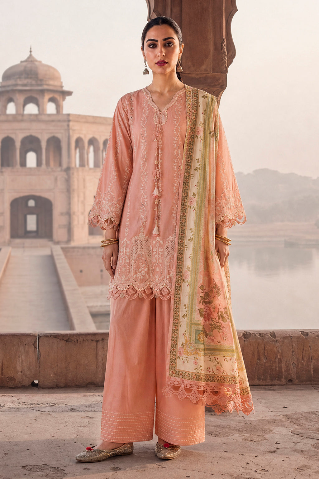Embroidered Shirt Shalwar Dupatta - 4100