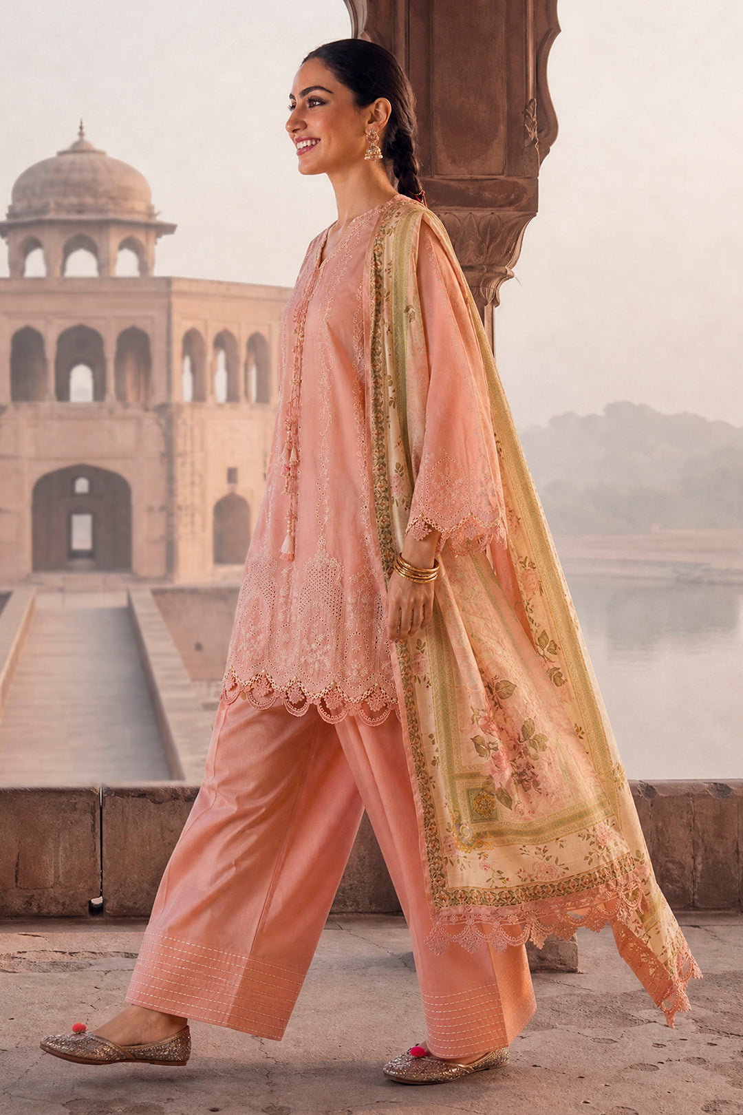 Embroidered Shirt Shalwar Dupatta - 4100