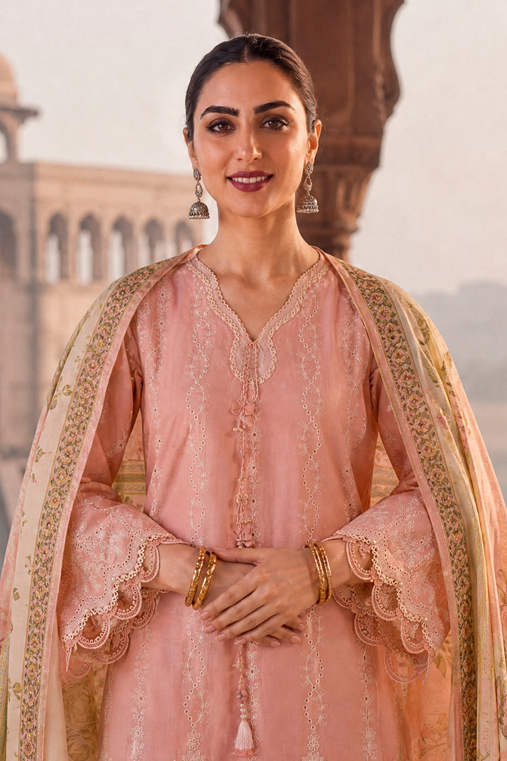 Embroidered Shirt Shalwar Dupatta - 4100