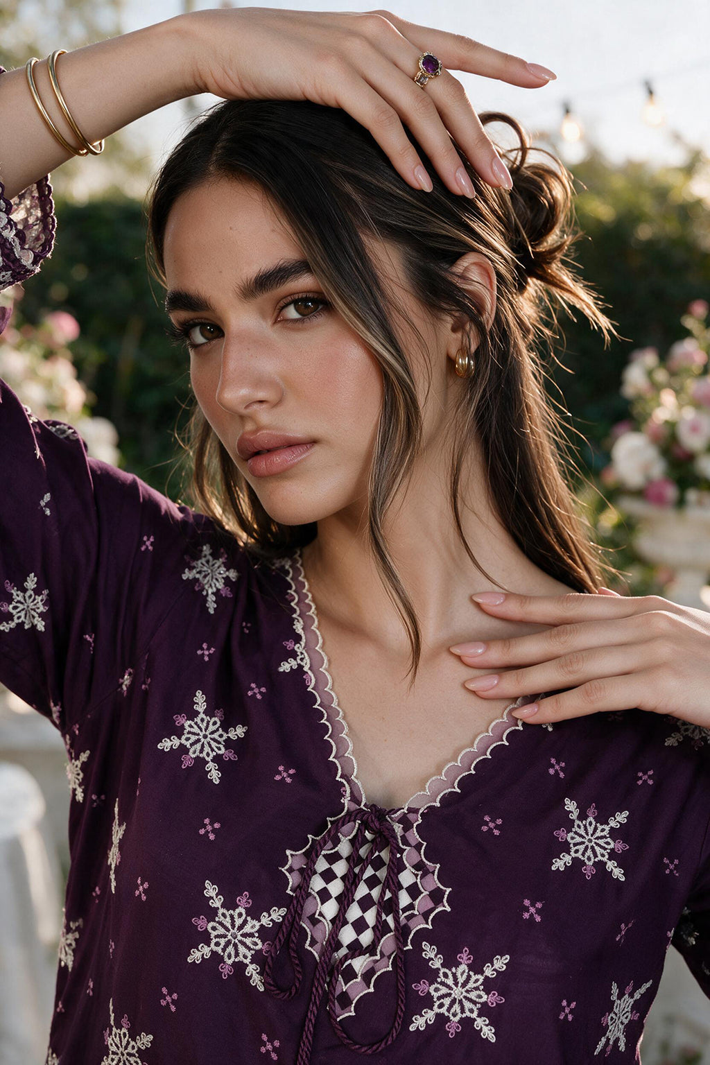 Embroidered Shirt Shalwar Dupatta - 4101
