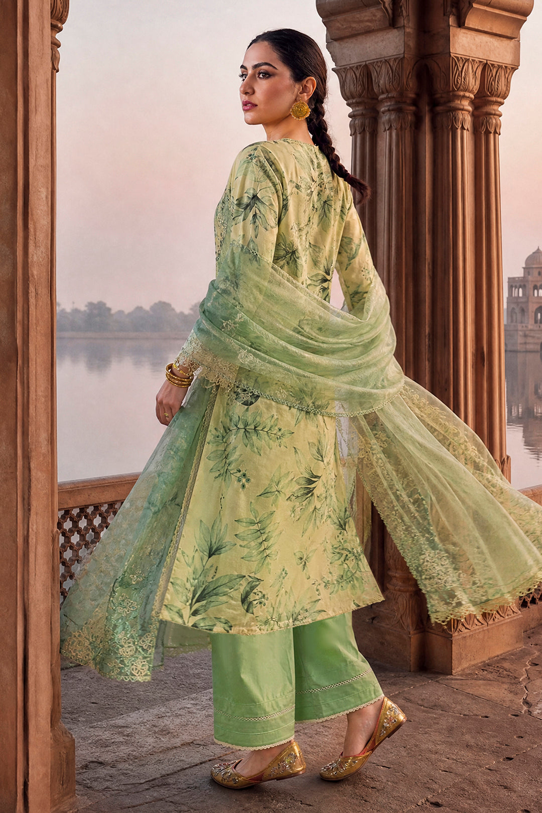 Embroidered Shirt Shalwar Dupatta - 4102
