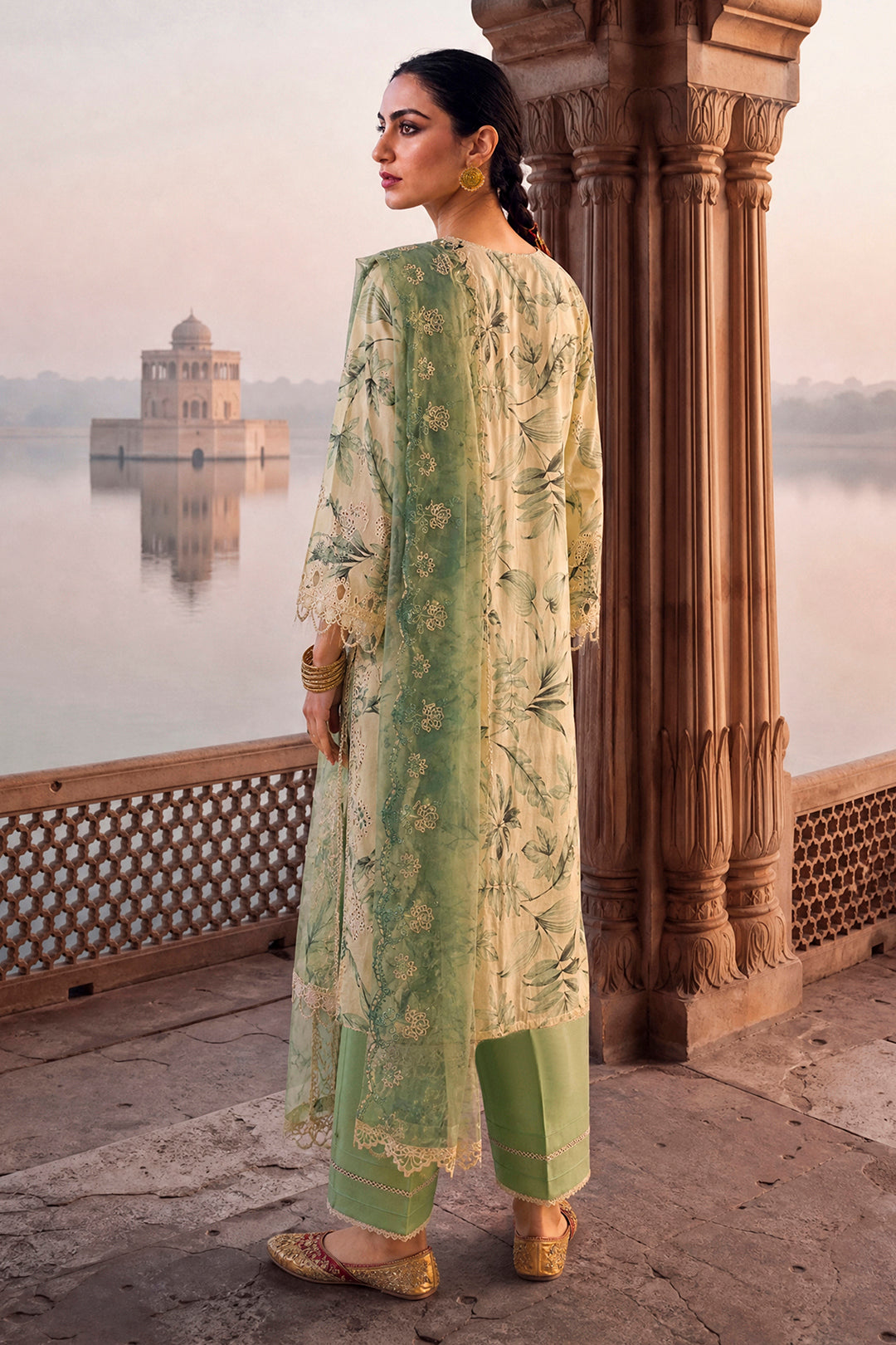 Embroidered Shirt Shalwar Dupatta - 4102