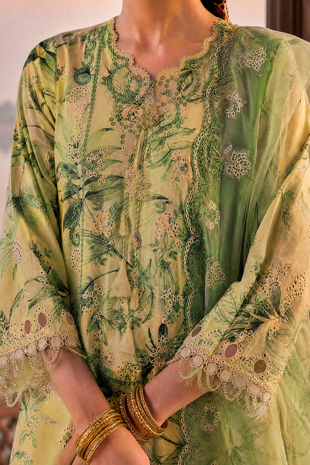 Embroidered Shirt Shalwar Dupatta - 4102