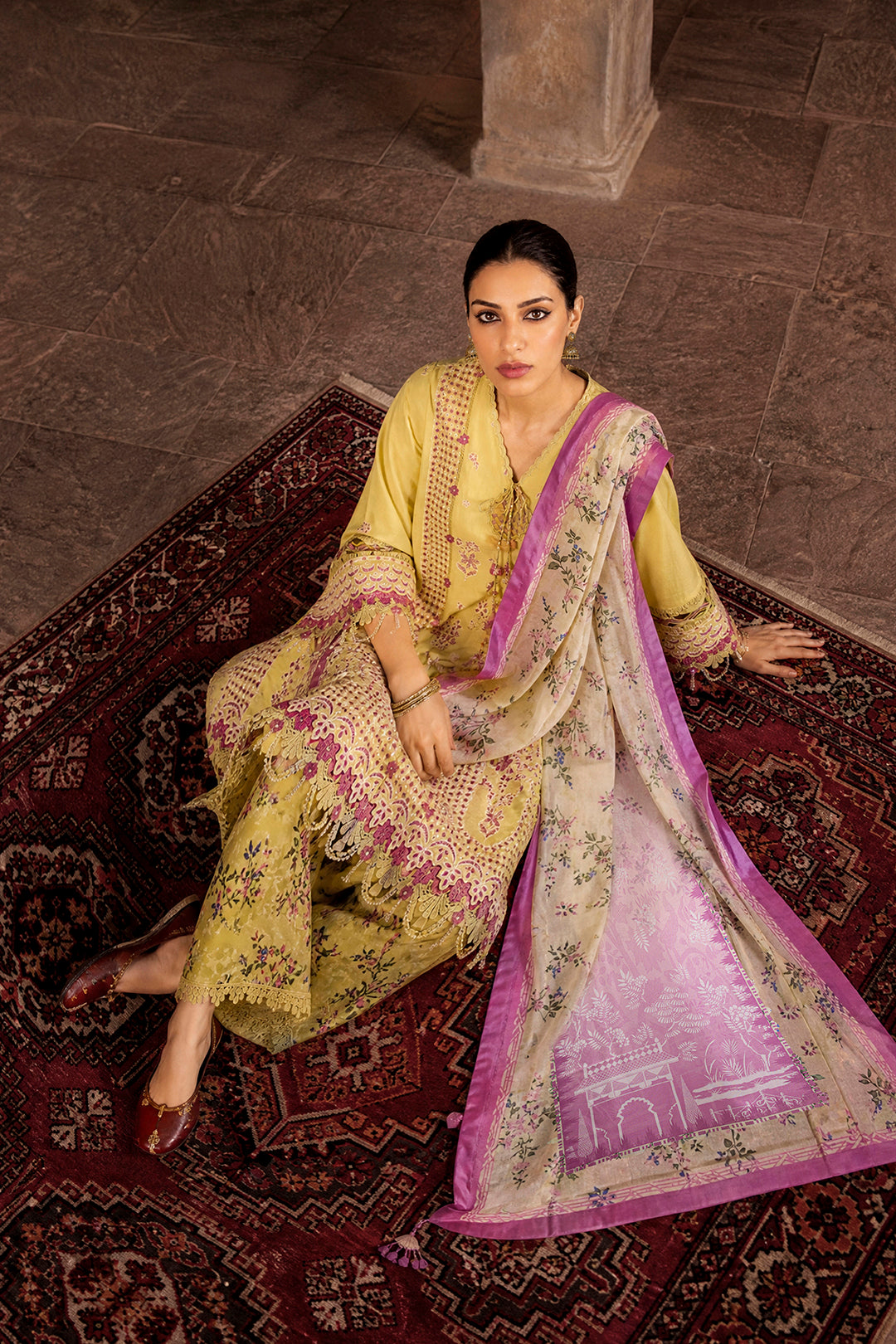 Embroidered Shirt Shalwar Dupatta - 4104