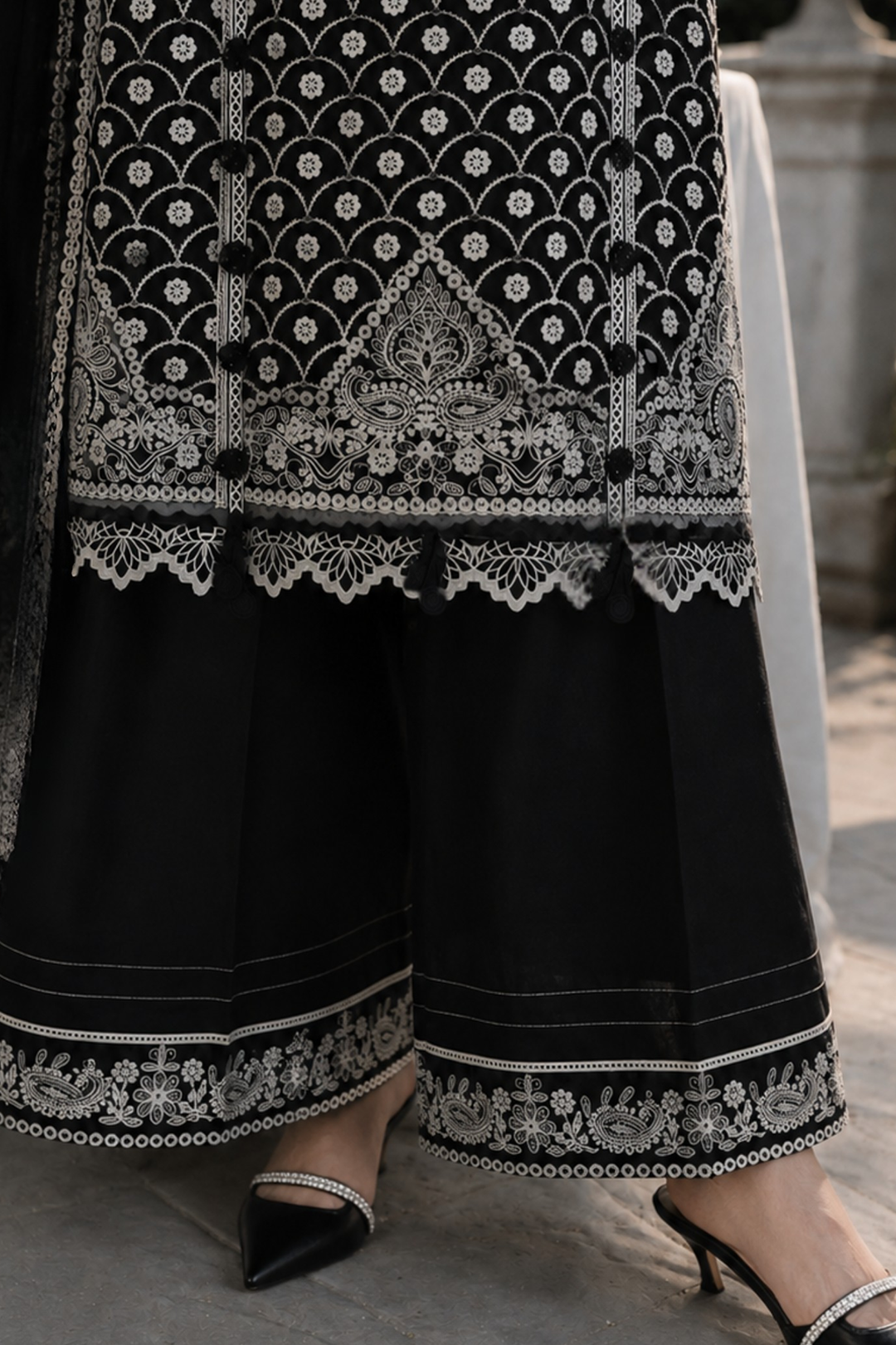 Embroidered Shirt Shalwar Dupatta - 4106