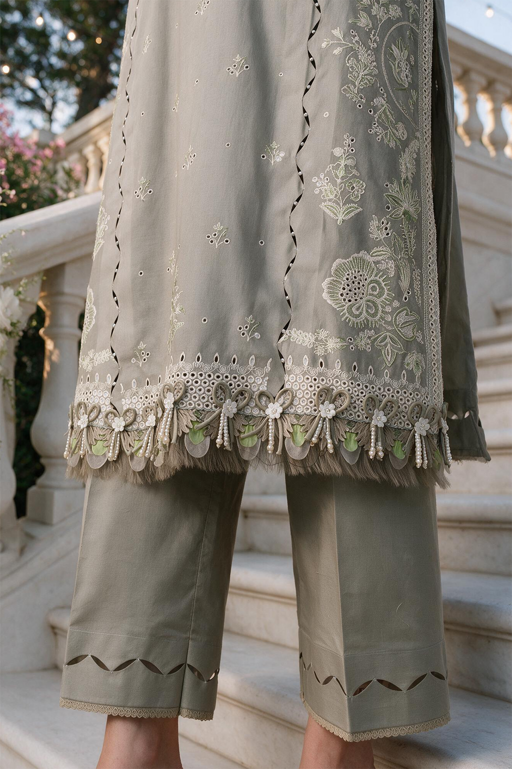 Embroidered Shirt Shalwar Dupatta - 4108