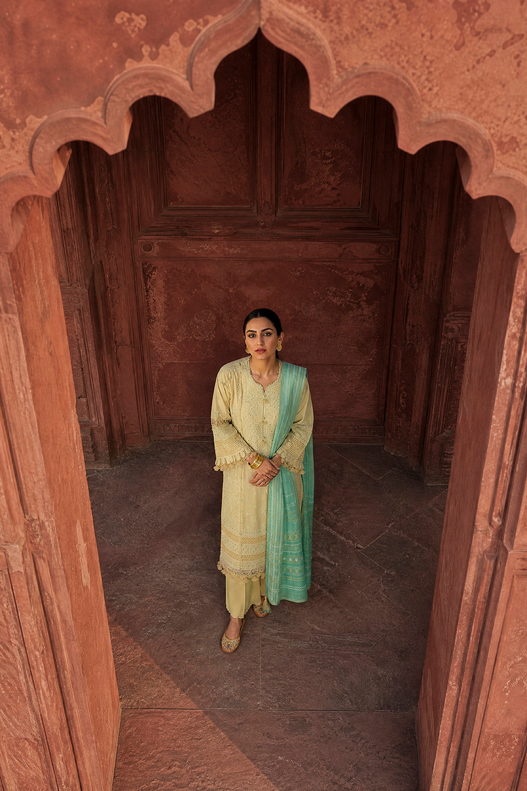 Embroidered Shirt Shalwar Dupatta - 4109