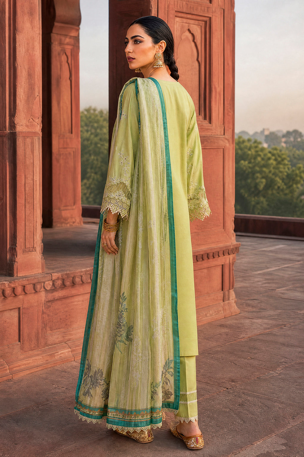 Embroidered Shirt Shalwar Dupatta - 4115