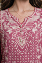 Embroidered Shirt Shalwar Dupatta - 4110