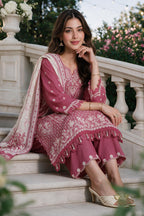 Embroidered Shirt Shalwar Dupatta - 4110