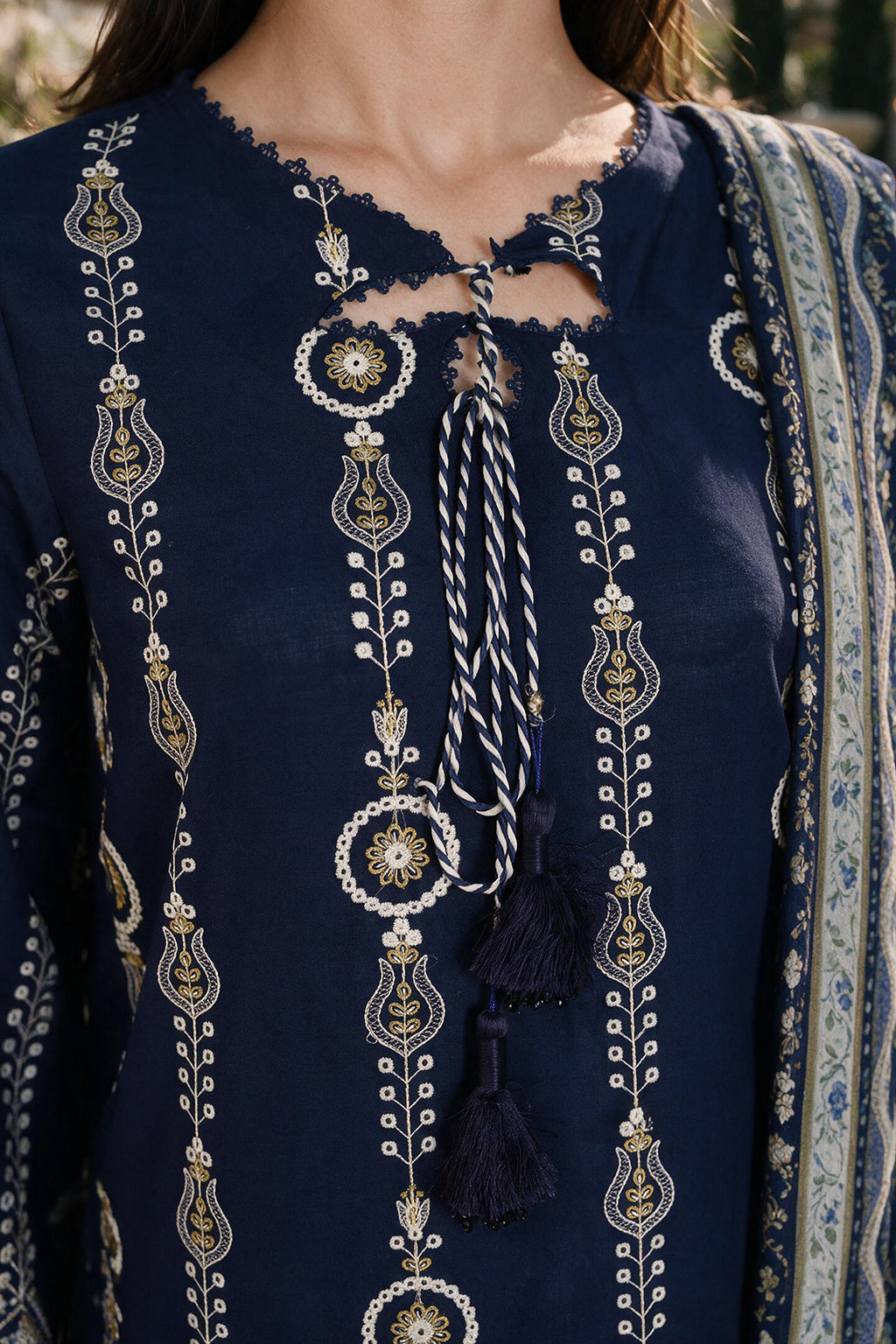 Embroidered Shirt Shalwar Dupatta - 4111