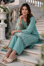 Embroidered Shirt Shalwar Dupatta - 4112