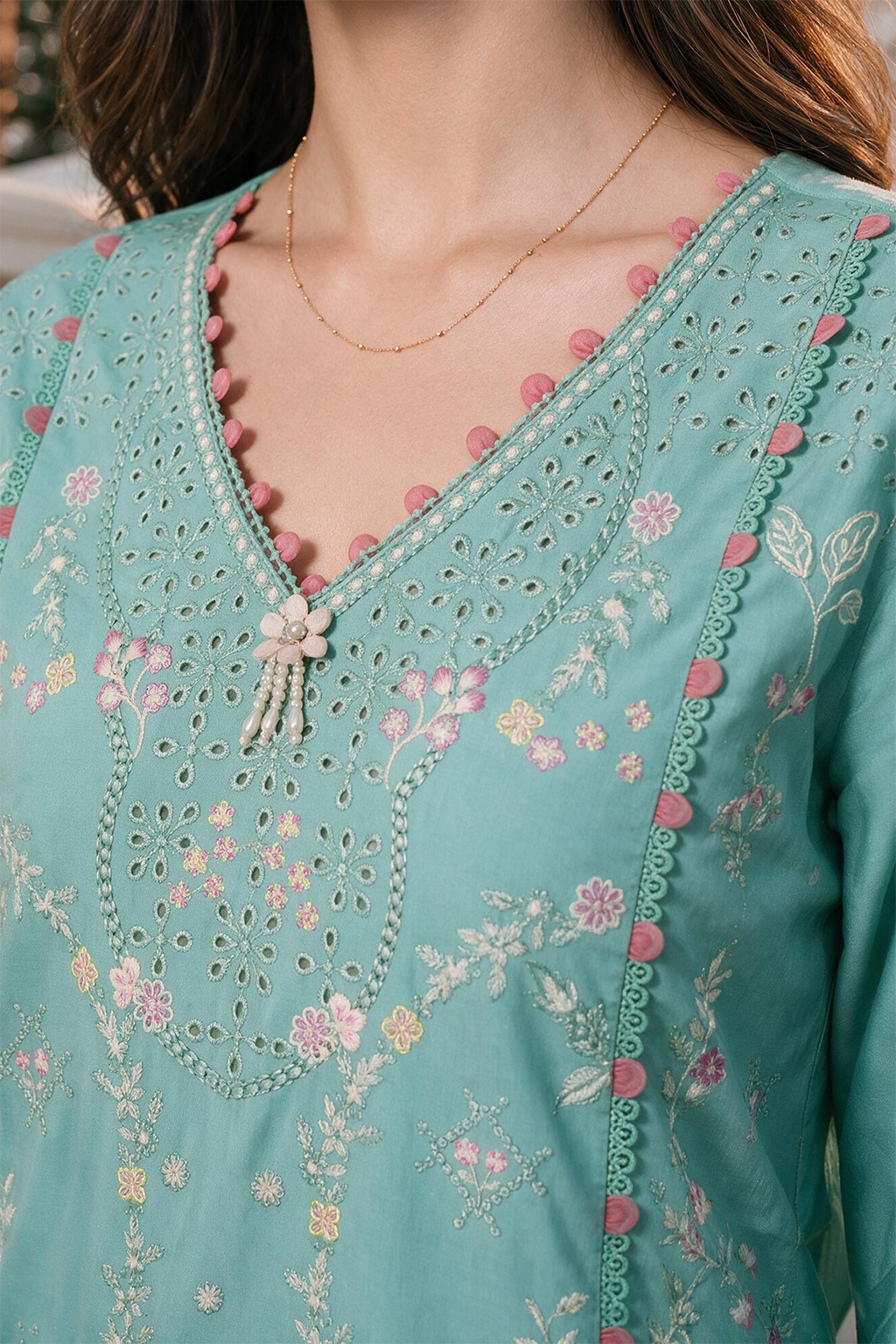 Embroidered Shirt Shalwar Dupatta - 4112