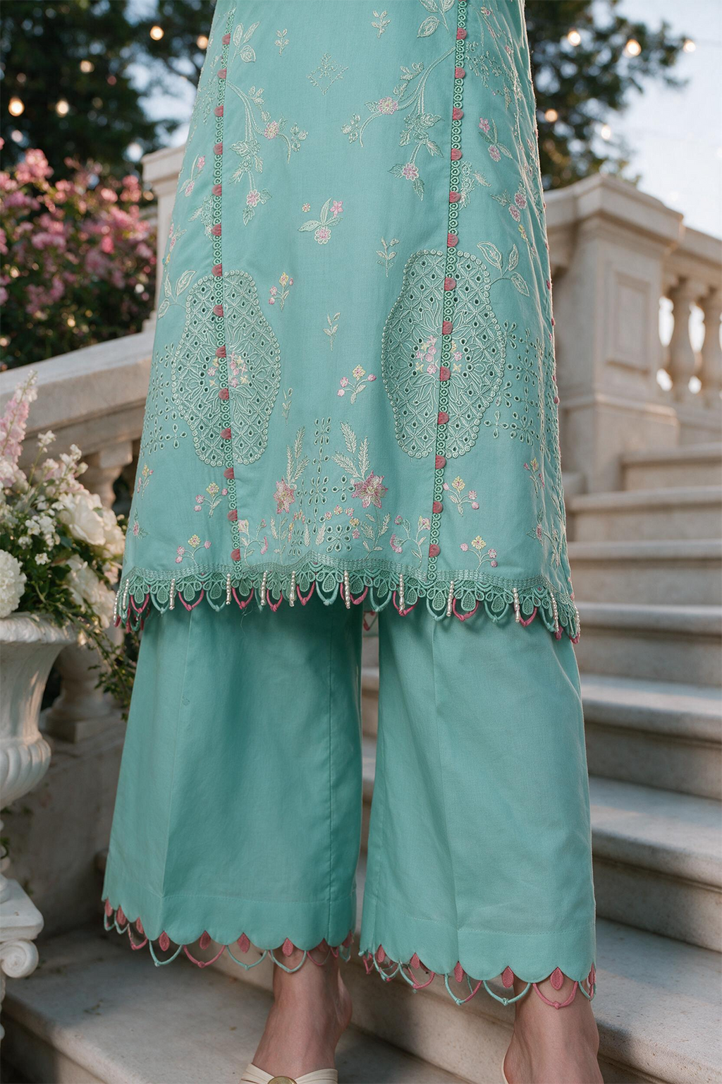 Embroidered Shirt Shalwar Dupatta - 4112