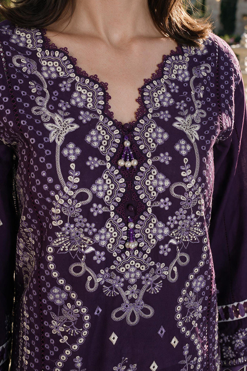 Embroidered Shirt Shalwar Dupatta - 4113