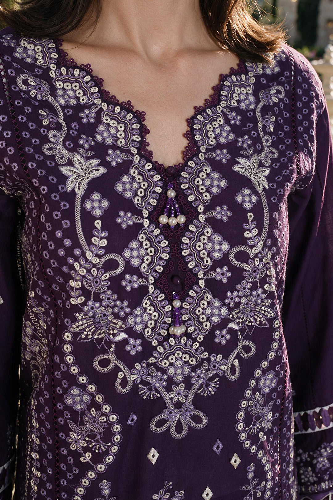 Embroidered Shirt Shalwar Dupatta - 4113