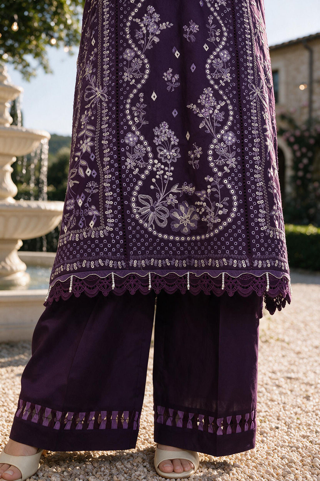 Embroidered Shirt Shalwar Dupatta - 4113