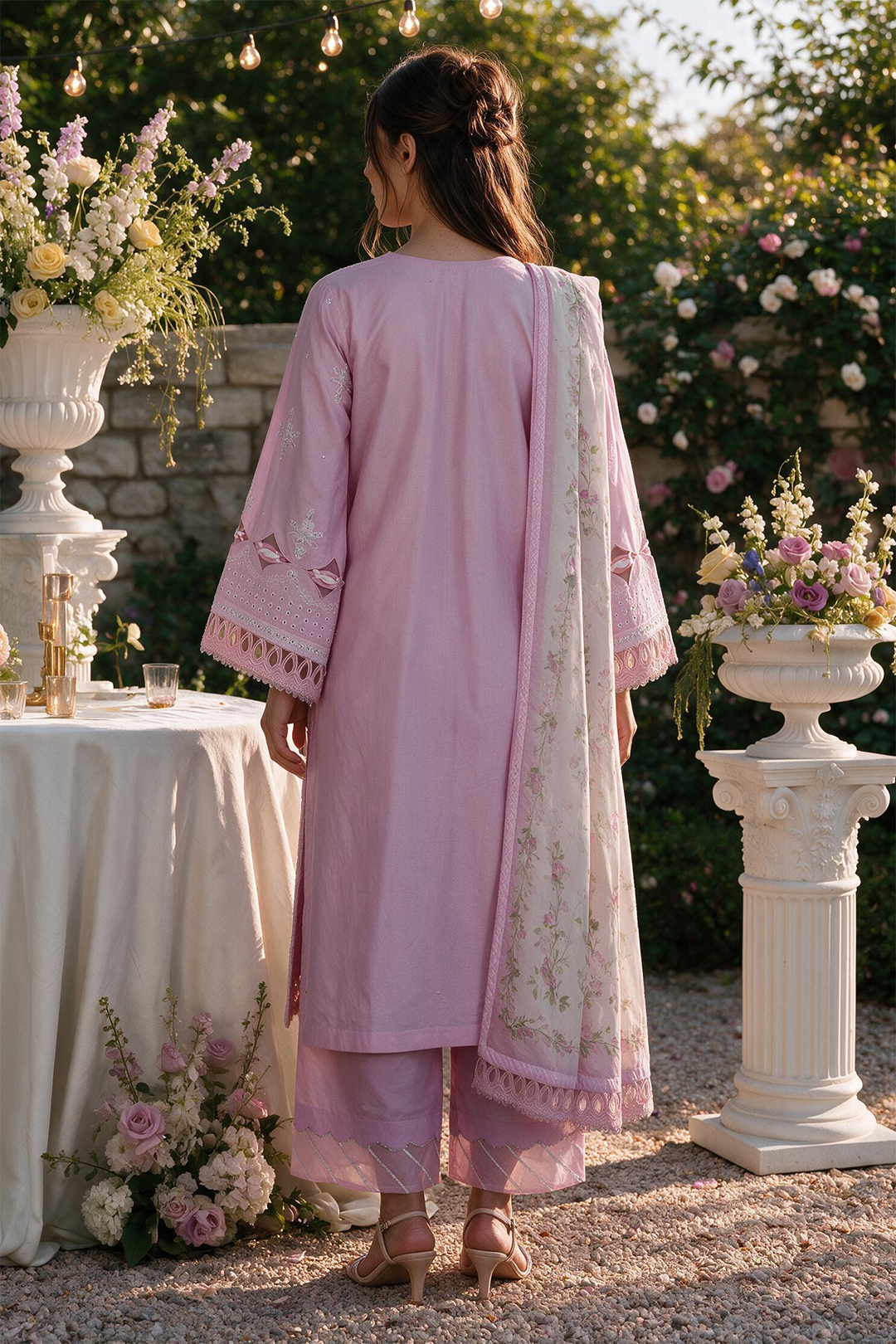 Embroidered Shirt Shalwar Dupatta - 4114