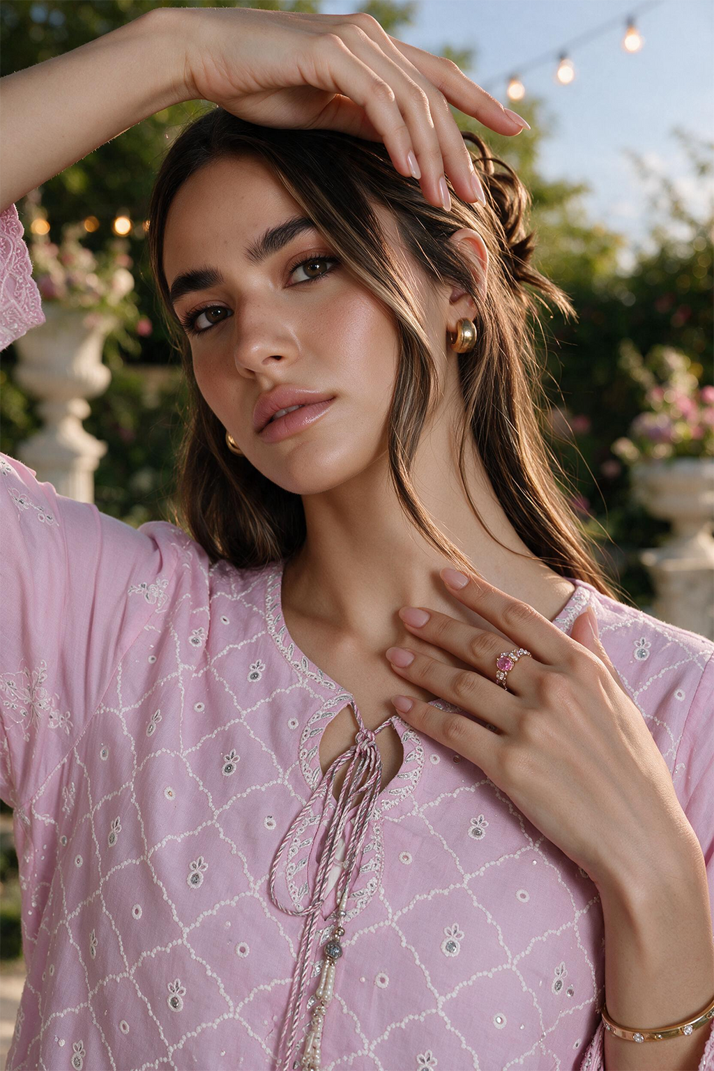 Embroidered Shirt Shalwar Dupatta - 4114