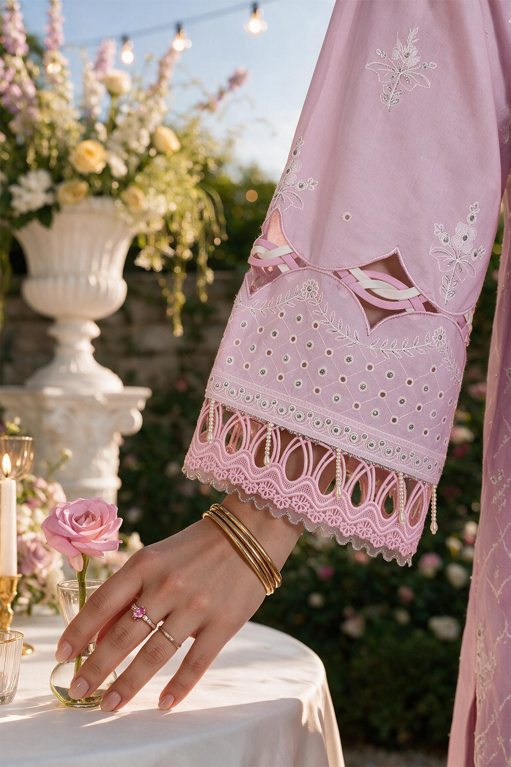 Embroidered Shirt Shalwar Dupatta - 4114