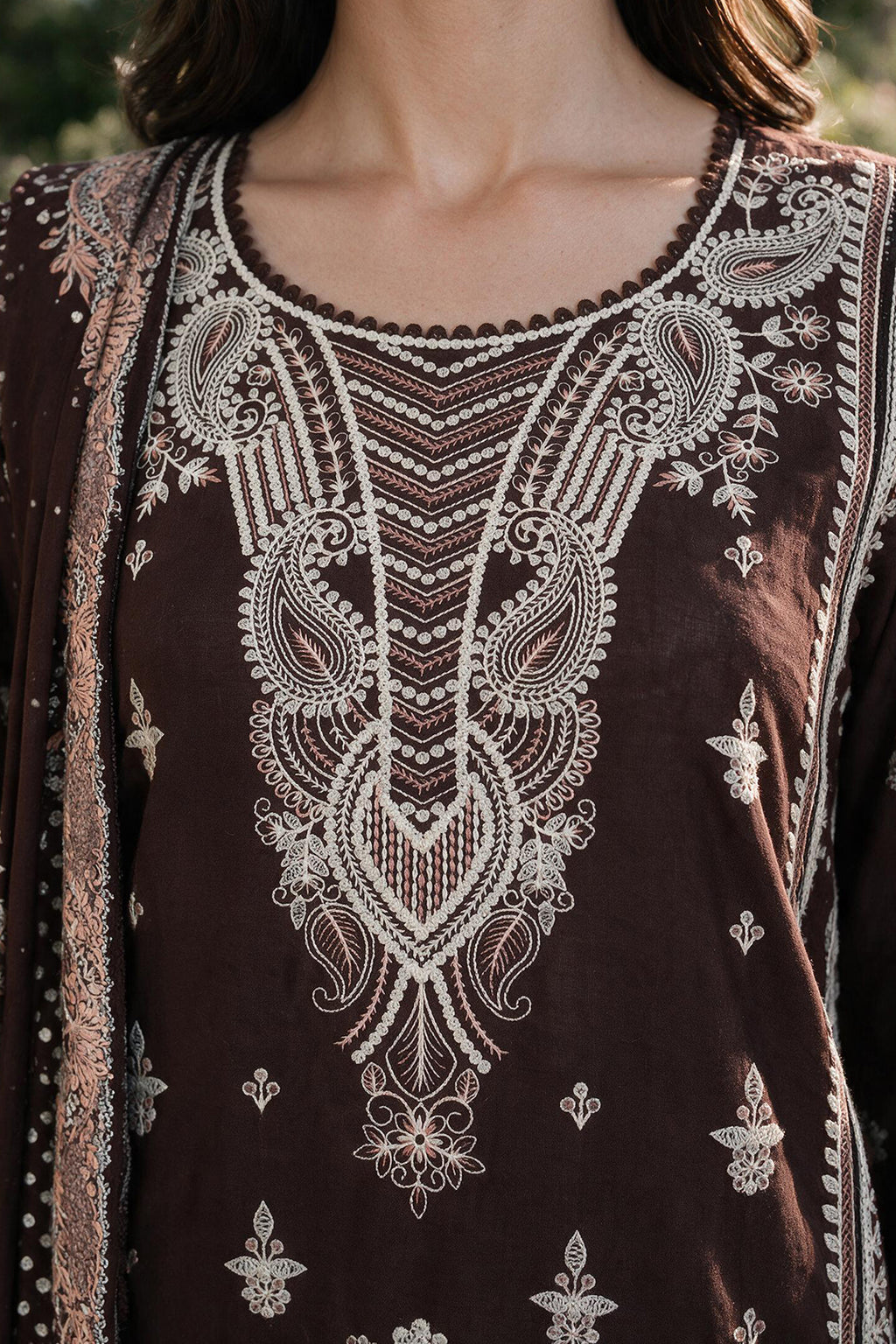 Embroidered Shirt Shalwar Dupatta - 4118