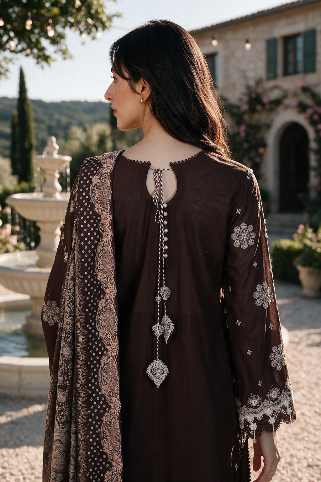 Embroidered Shirt Shalwar Dupatta - 4118