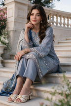 Embroidered Shirt Shalwar Dupatta - 4119