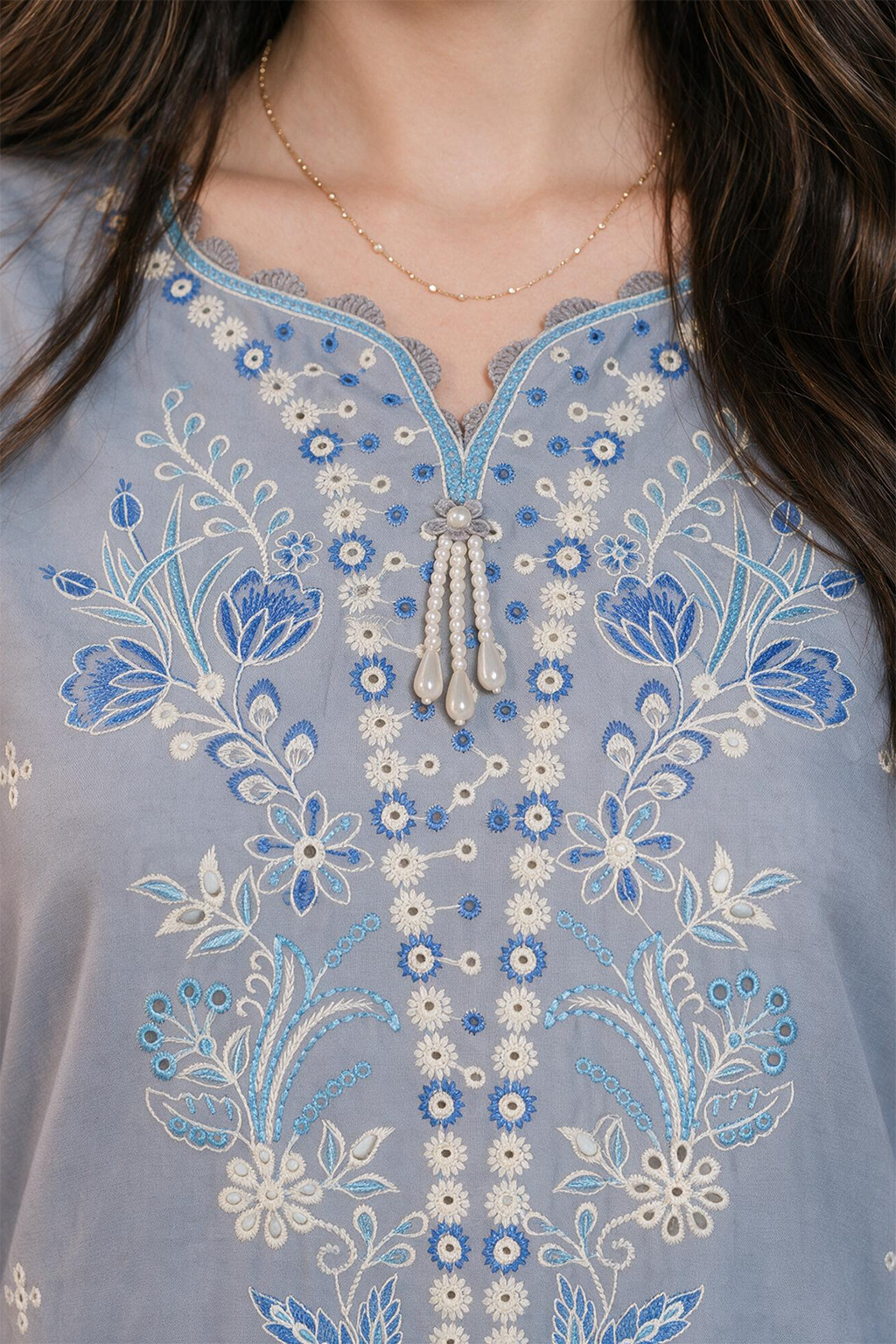Embroidered Shirt Shalwar Dupatta - 4119