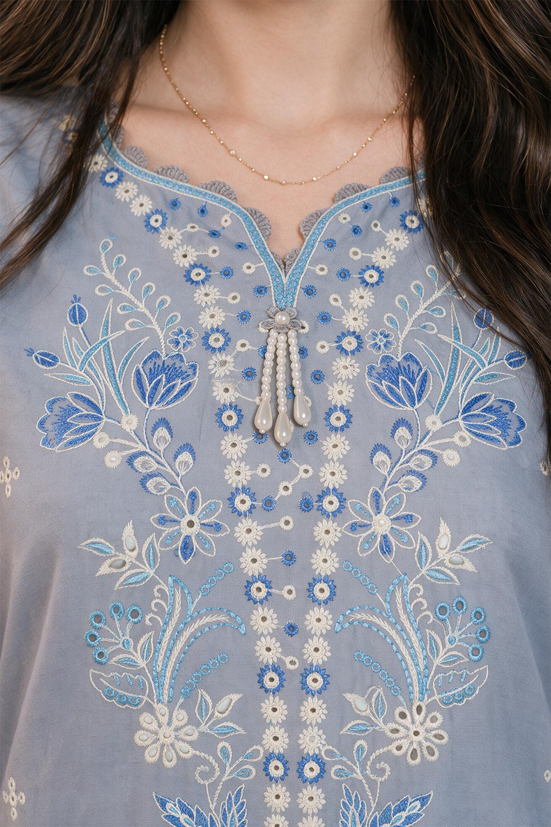 Embroidered Shirt Shalwar Dupatta - 4119