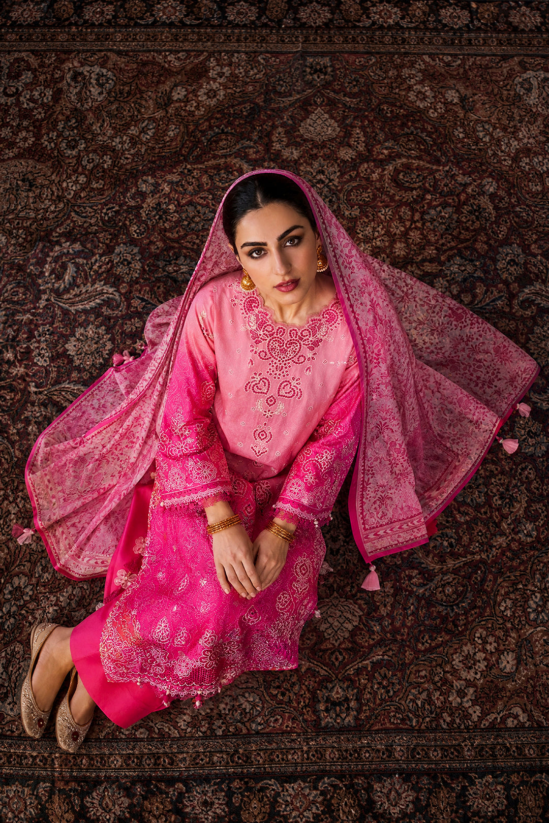 Embroidered Shirt Shalwar Dupatta - 4120