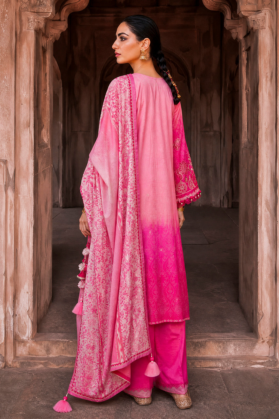 Embroidered Shirt Shalwar Dupatta - 4120