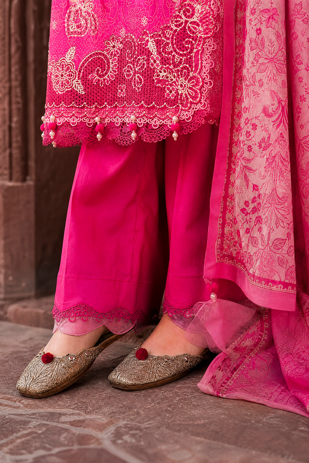 Embroidered Shirt Shalwar Dupatta - 4120