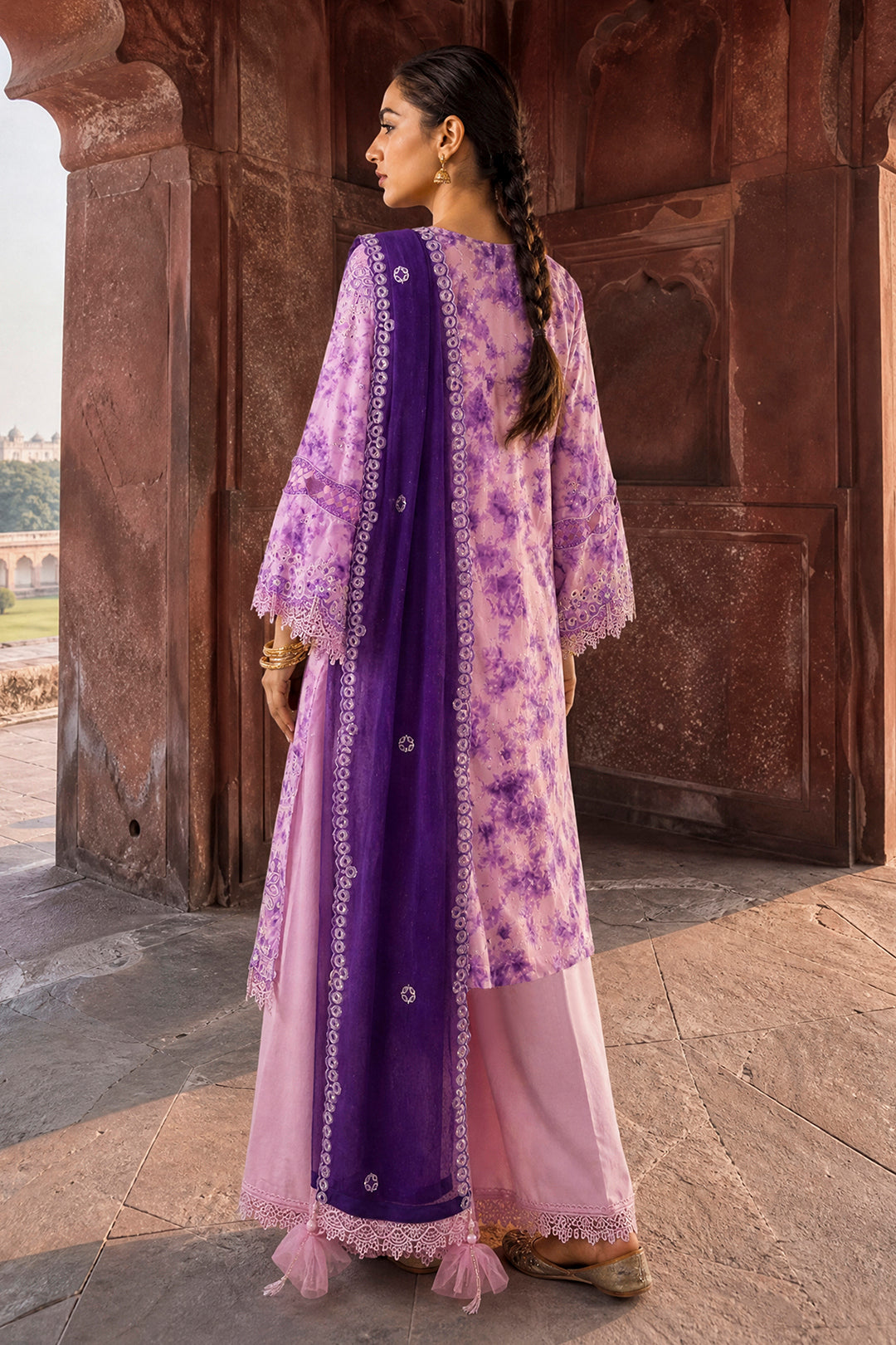 Embroidered Shirt Shalwar Dupatta - 4123