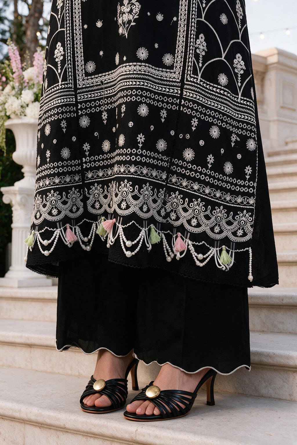 Embroidered Shirt Shalwar Dupatta - 4124