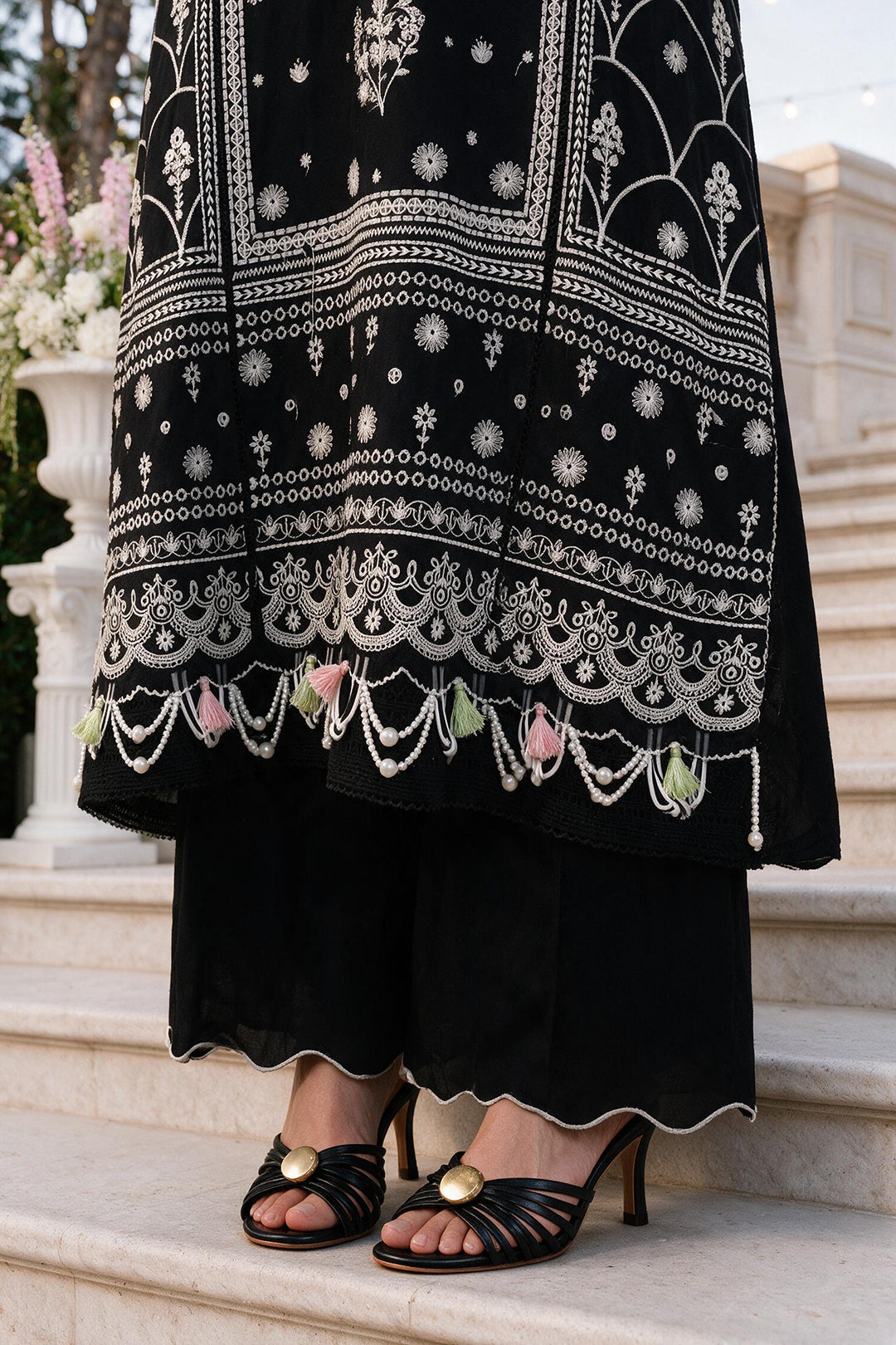 Embroidered Shirt Shalwar Dupatta - 4124